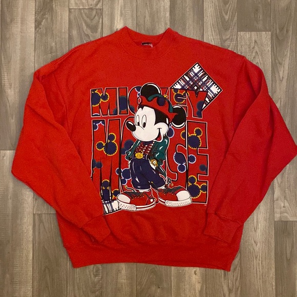 Vintage Disney Mickey Mouse Crew Sweatshirt - Picture 1 of 1